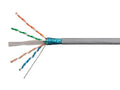 1000ft 23AWG Cat6 550MHz STP Solid Riser-Rated Bulk Pure Bare Copper Ethernet Cable G190