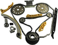 Timing Chain Kit with Tensioner Guide Rail Crank Sprocket I36173