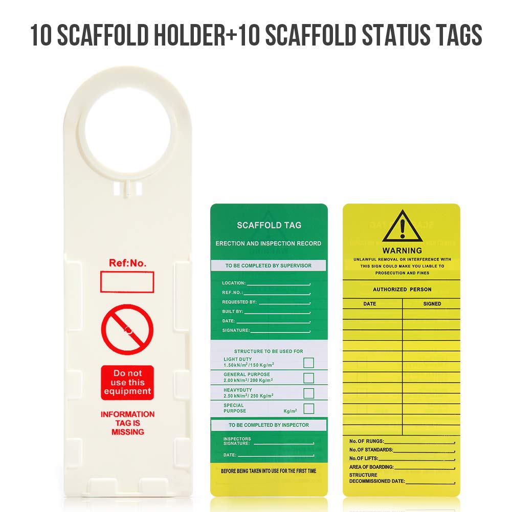 Scaffold Safety Inspection Tags 10 Pcs L173152