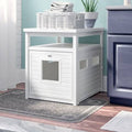 White Jumbo Litter Box Enclosure W2977