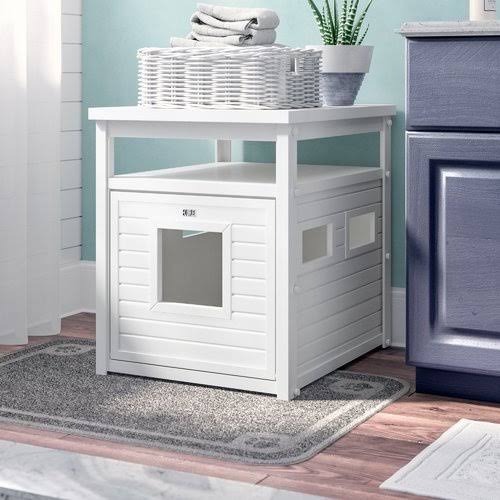 White Jumbo Litter Box Enclosure W2977