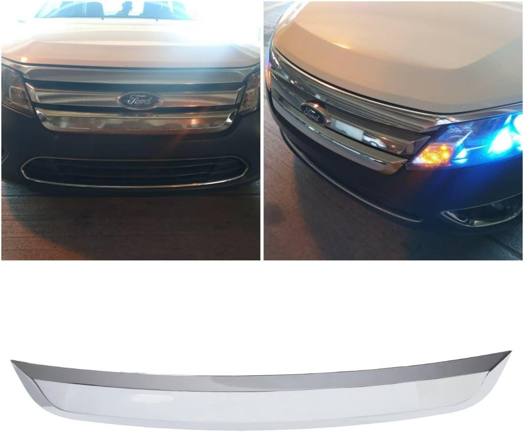 Chrome Front Lower Grille Grill Trim Molding for Ford Fusion 2010-2012, Pack of 2 S51800