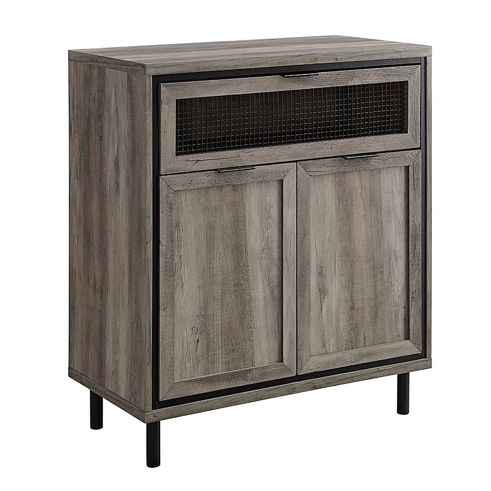 Mesh Accent Cabinet in Grey Wash S901