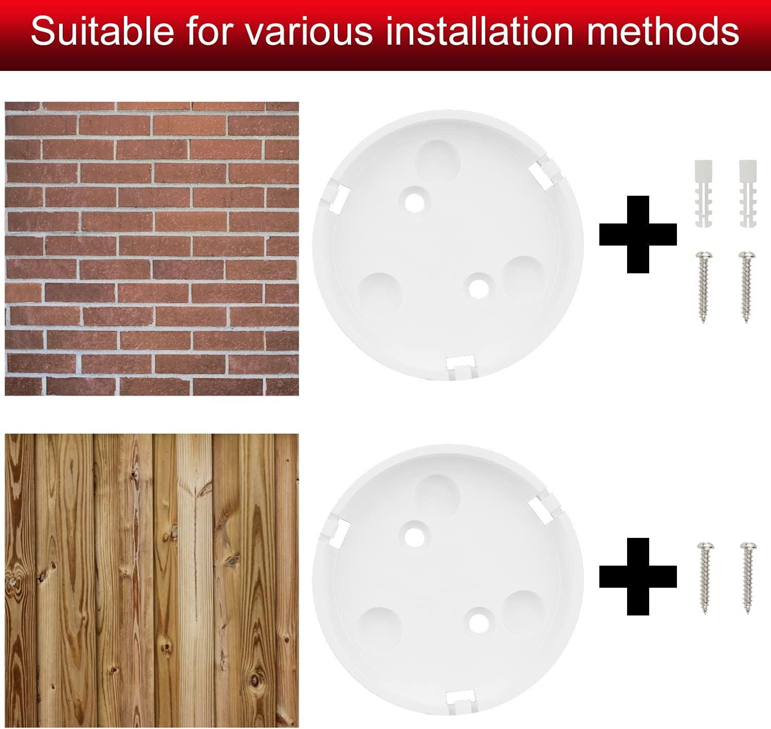 2 Pack 360 Degree Adjustable Wall Mount Holder A505883