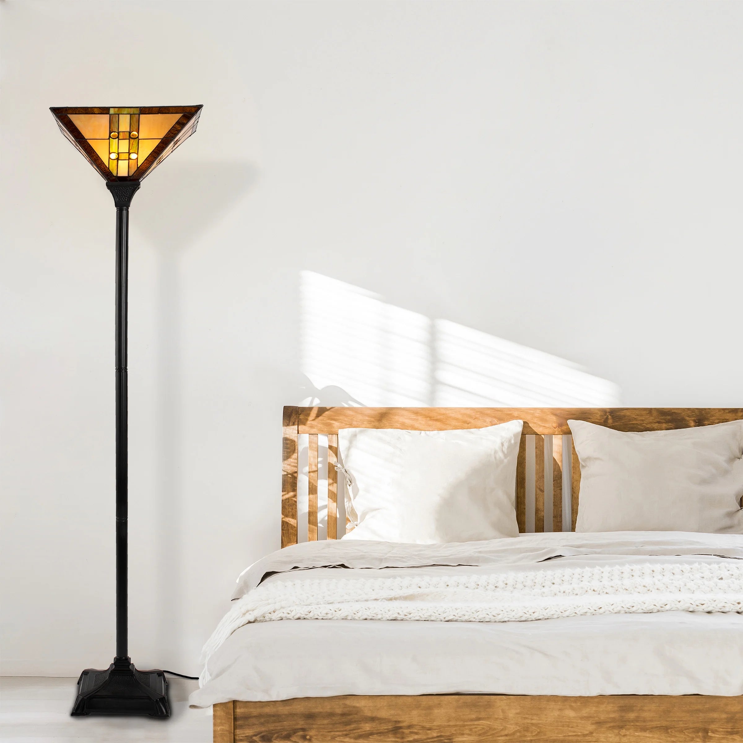 Tiffany Style Floor Lamp with LED Bulb E1164