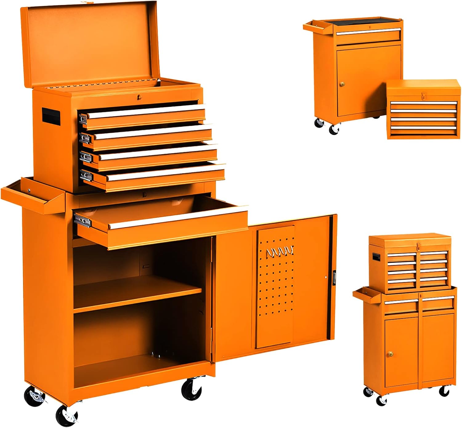 5 Drawers Rolling Tool Chest with Detachable Tool Box X5185