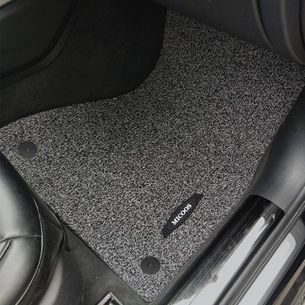 Black All Weather Heavy Duty Waterproof Car Floor Mat Set V117