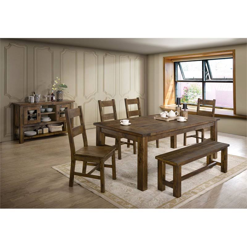 Rustic Oak Dining Table X80614