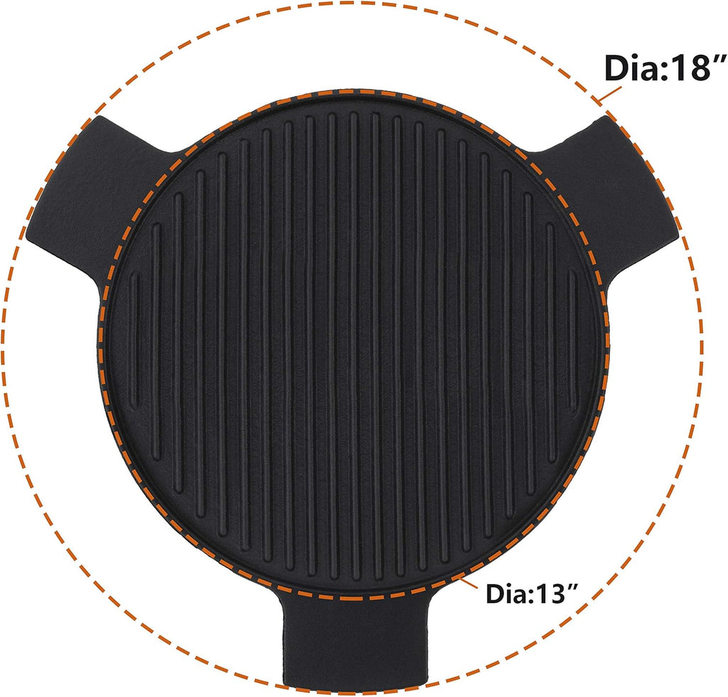 Cast Iron Plate Setter for 18 Inches Diameter Cooking Grills O542