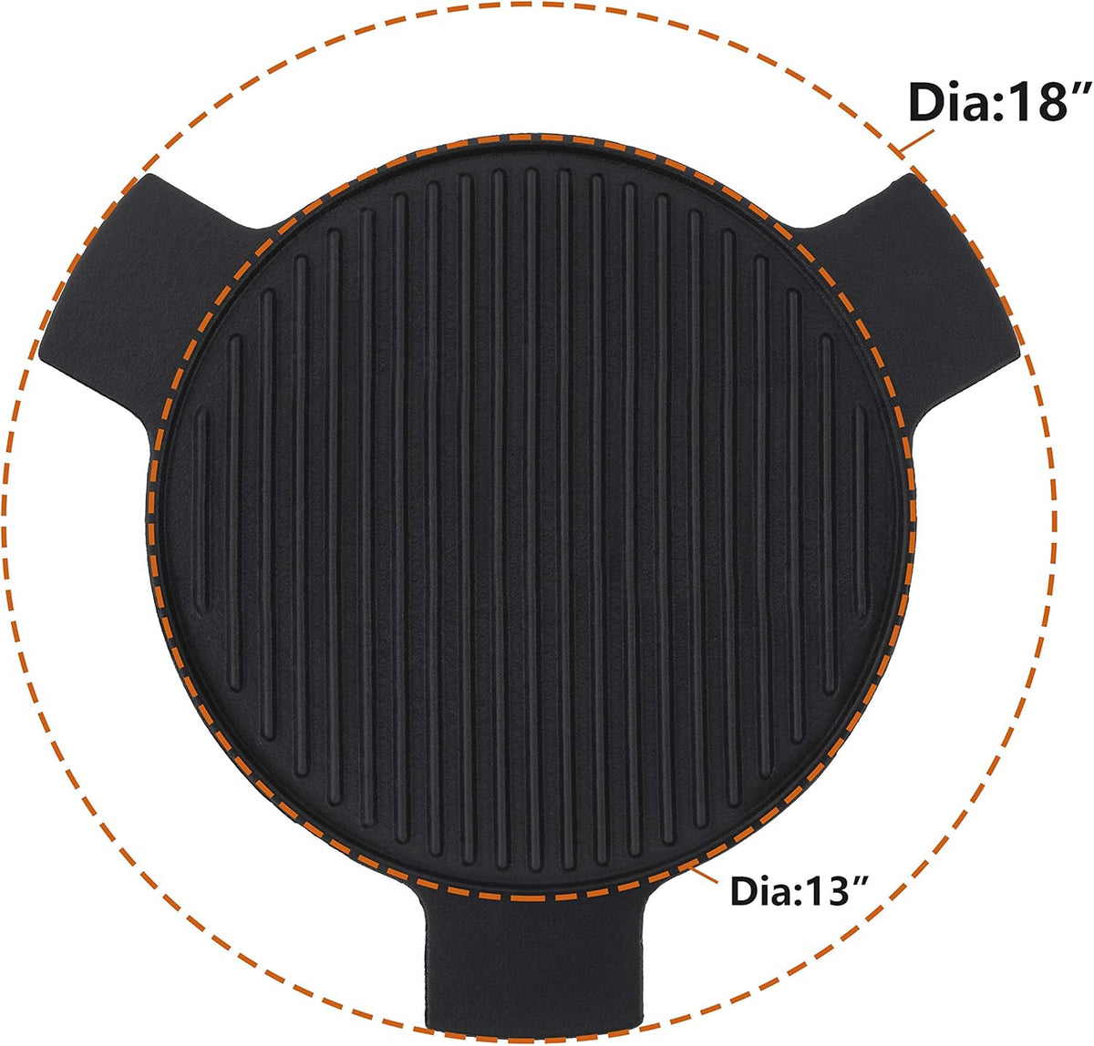 Cast Iron Plate Setter for 18 Inches Diameter Cooking Grills O542