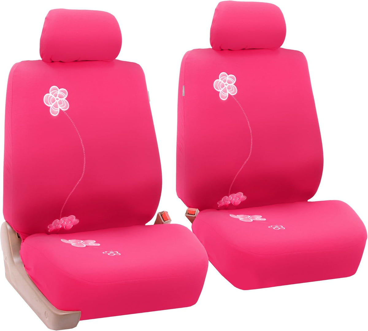 Black Butterfly Embroidery Automotive Seat Covers E869301
