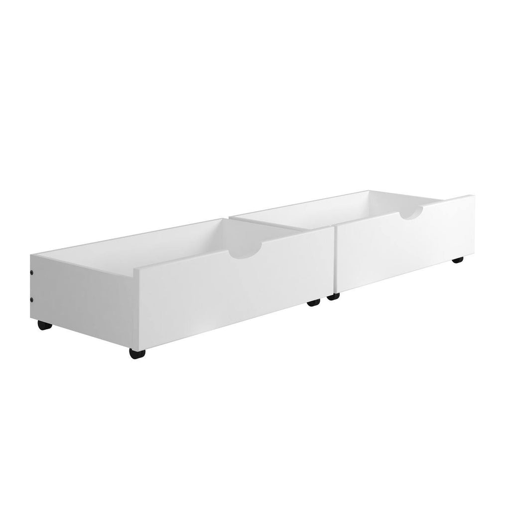 Twin over Twin Bunk Bed in White Q567771