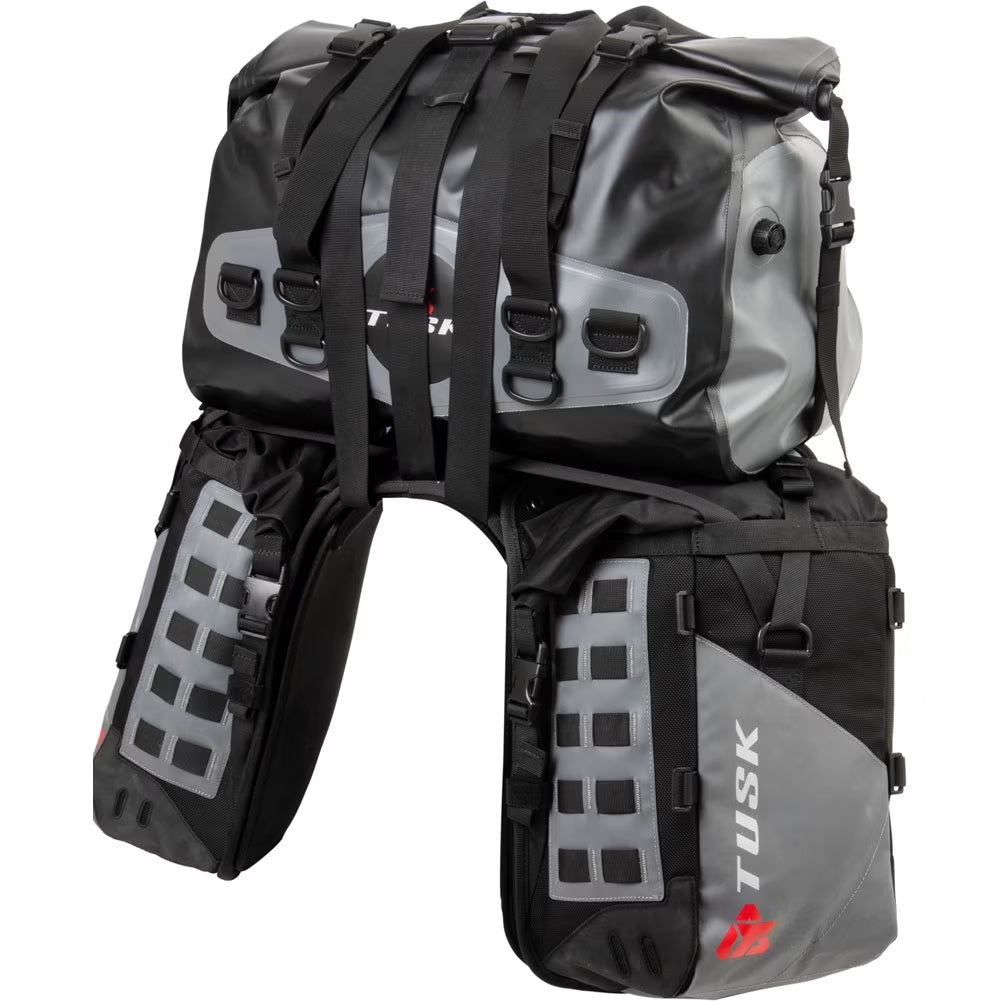 Rackless Luggage System with Medium Dry Duffel Tail Bag Standard Heat Shield X30074