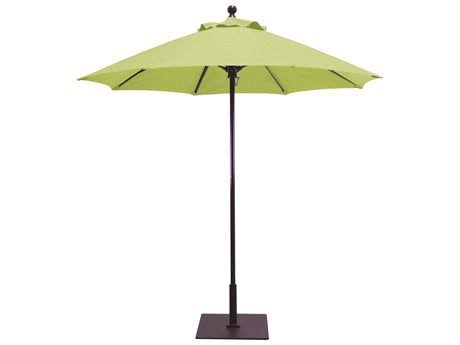 White 7.5 Foot Aluminum Octagon Push Up Lift Umbrella X3259