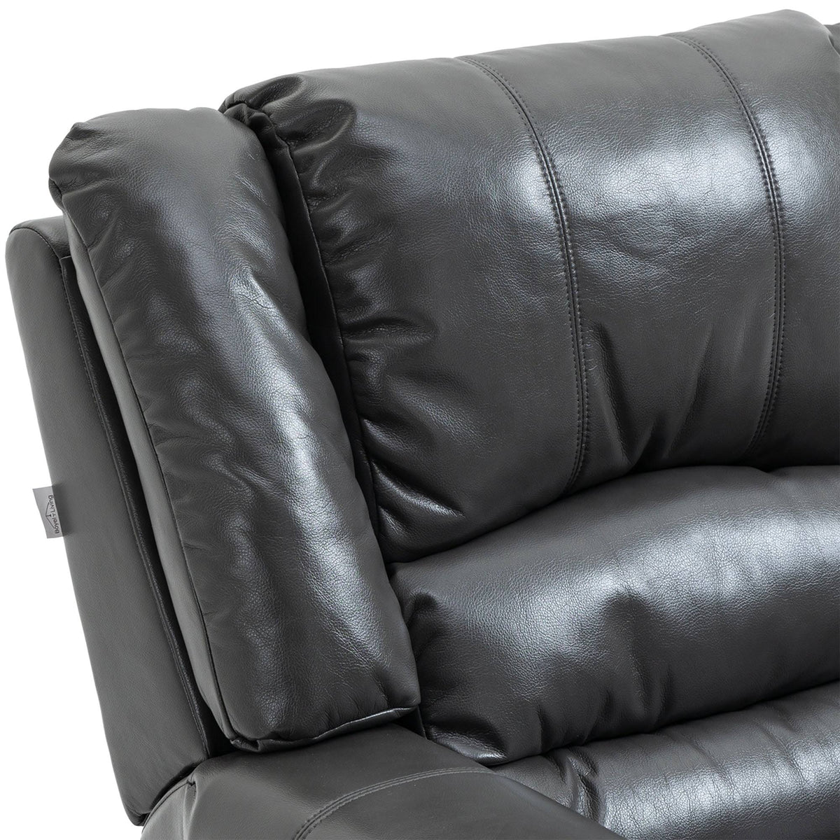 Black Microfiber Manual Standard Recliner D978
