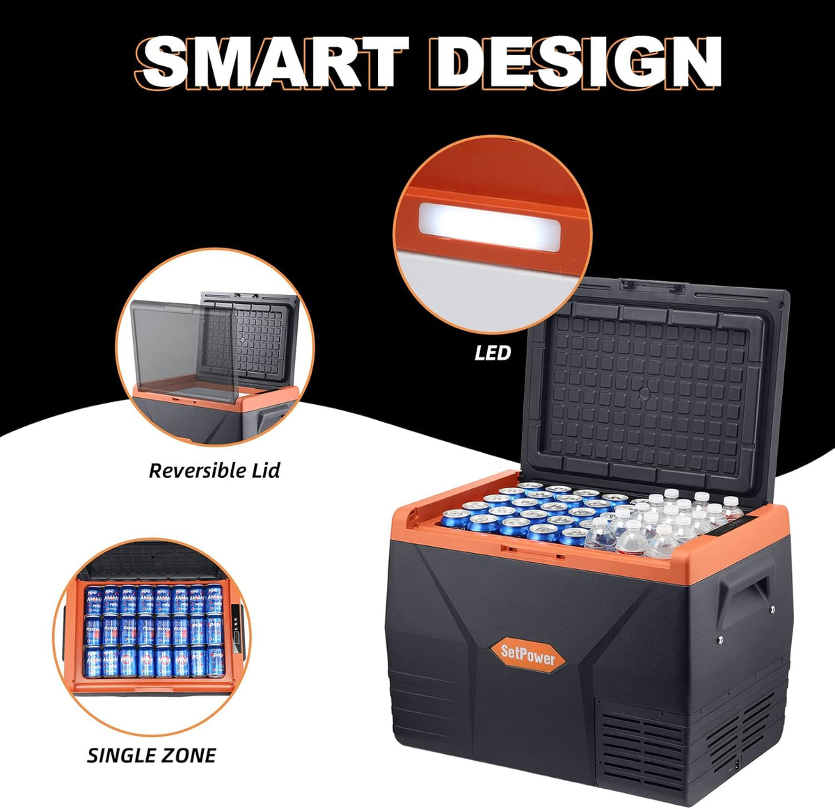 12 Volt Portable Refrigerator and Freezer Electric Cooler S641