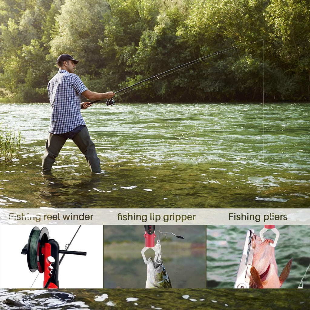 Carbon Fiber Telescopic Fishing Rod and Reel Combos with Spinning Reel Tackle Bag E34974