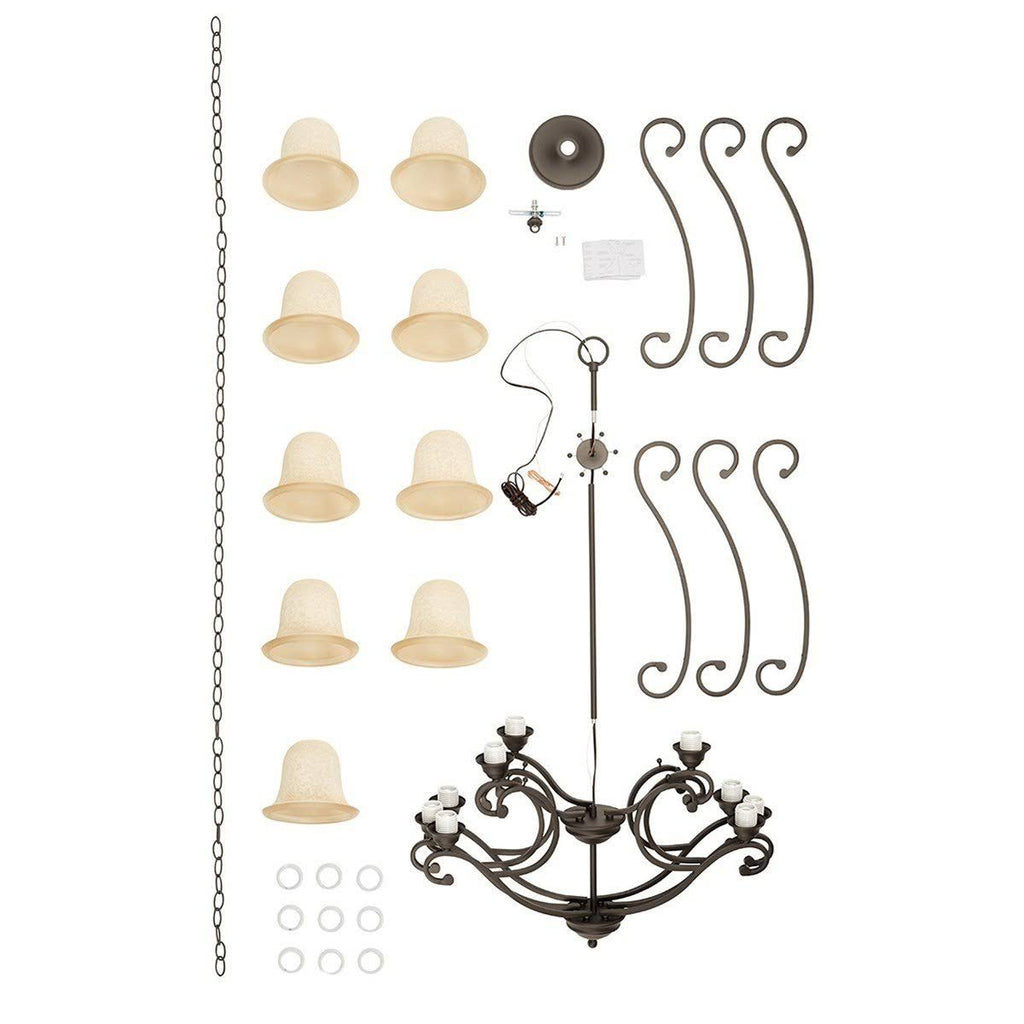 Brushed Nickel 9-Light Chandelier G945379