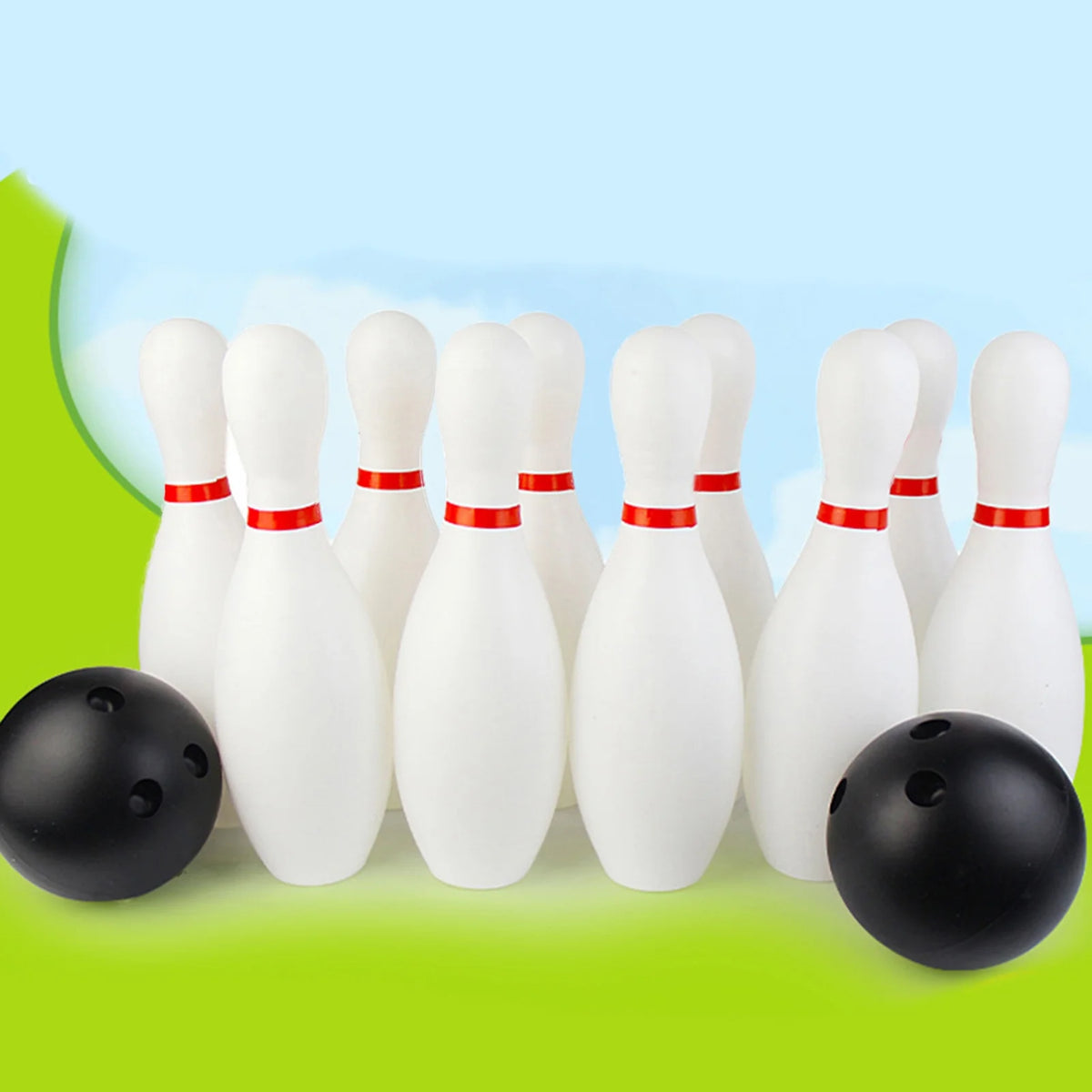 12Pcs Toddler Kids Bowling Game Set M460580