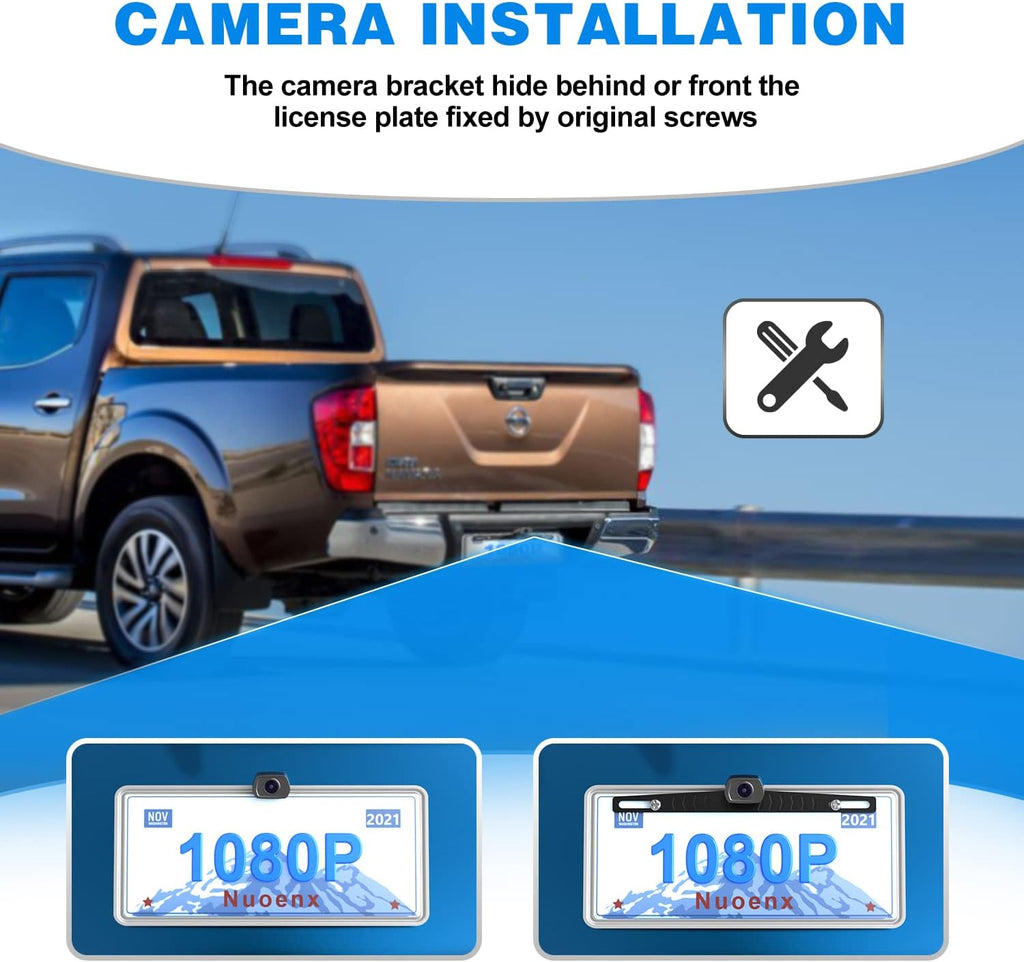 1080P HD Wireless Backup Camera with 5 Monitor V404054