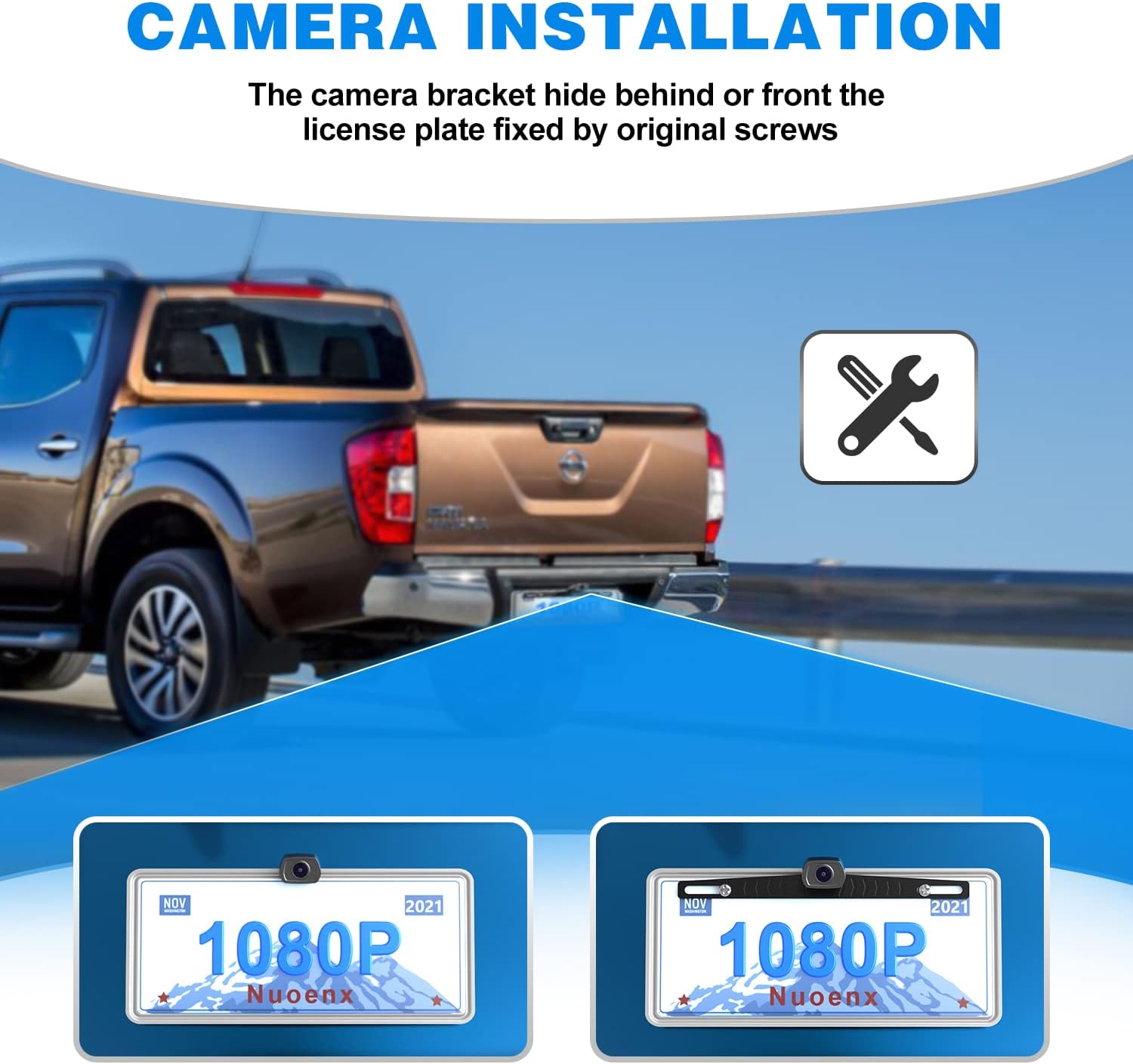 1080P HD Wireless Backup Camera with 5 Monitor V404054