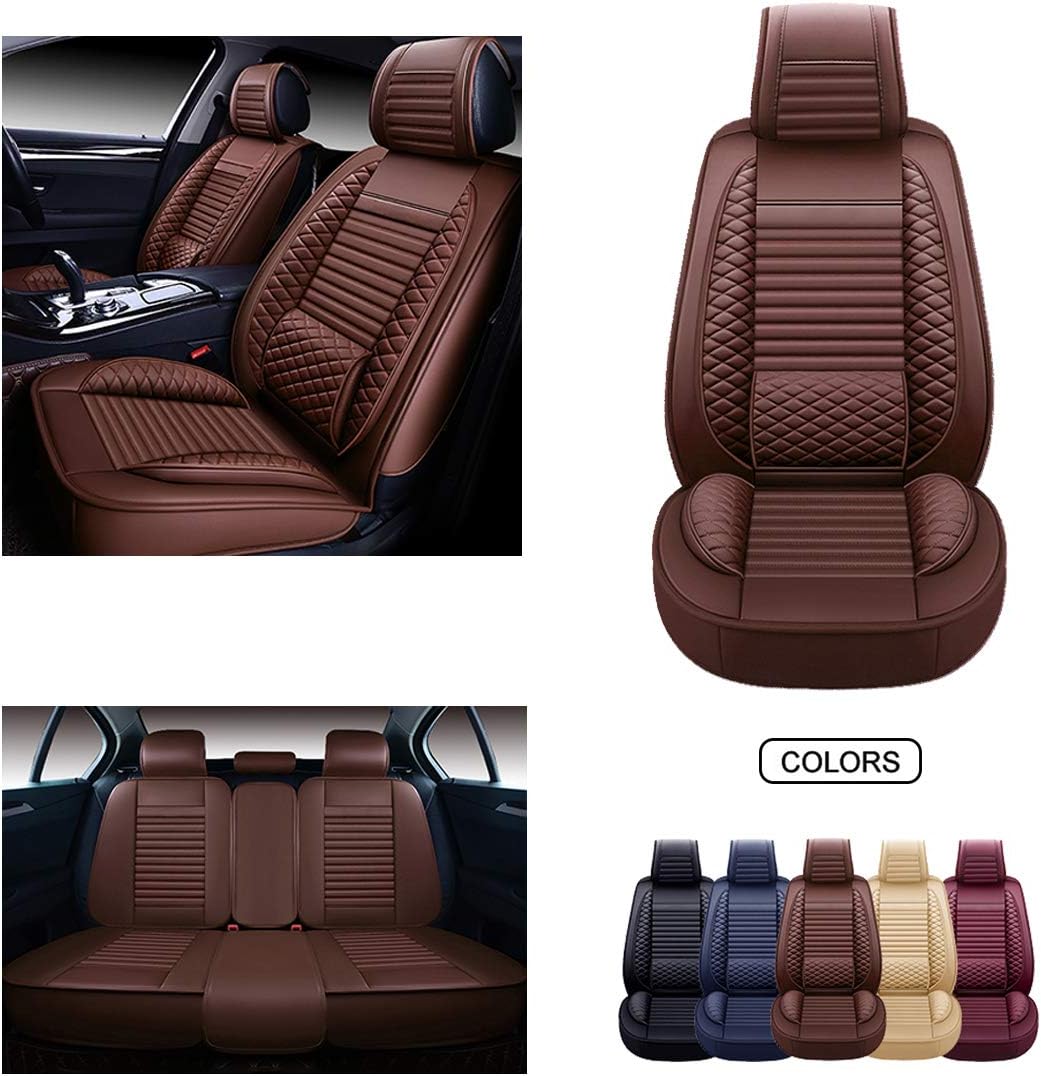 Leather Car Seat Covers Universal Fit Set L830070