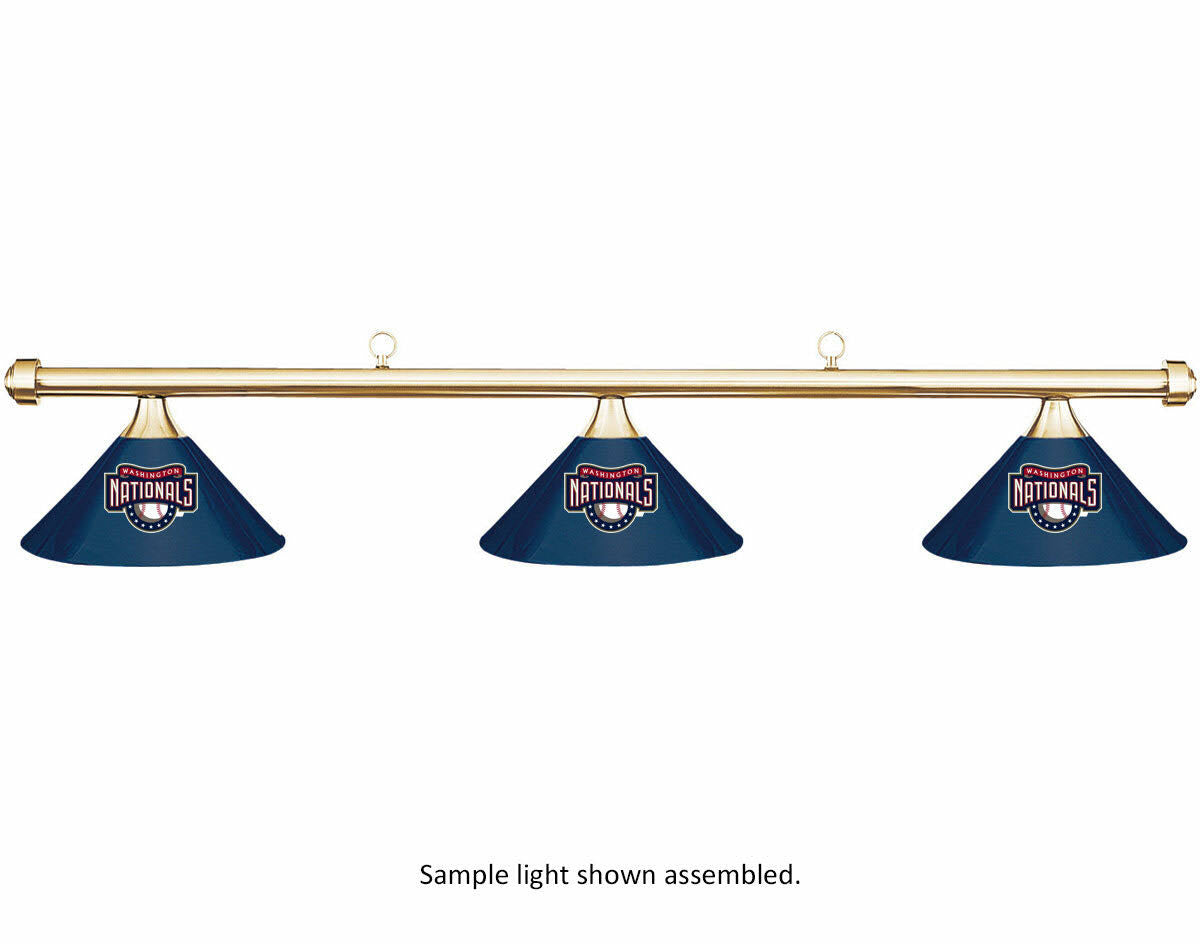 Blue Metal Shade Brass Bar Billiard Pool Table Light U4246
