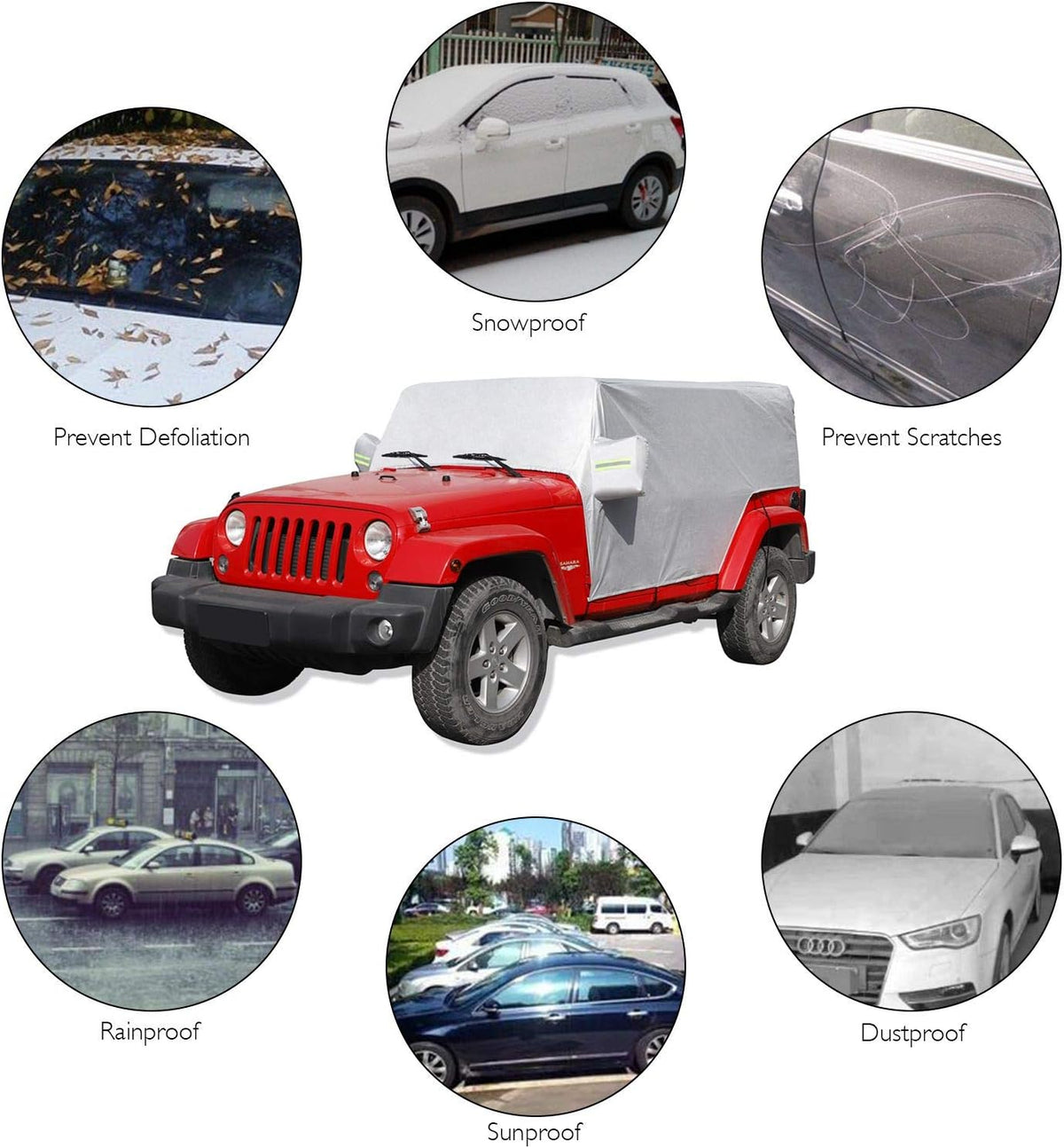 Car Cover Weatherproof Pack of 2 T761