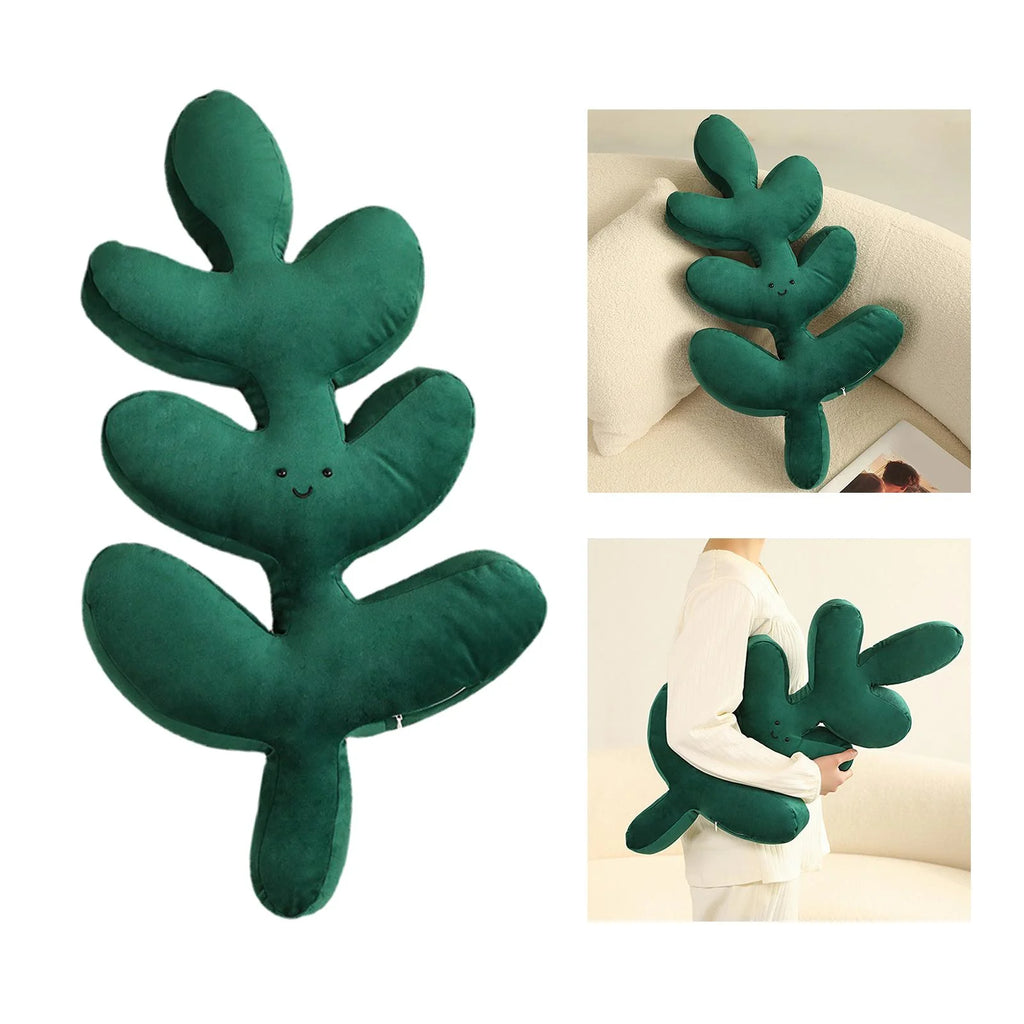 Leaf Shaped Throw Plant Leaves Decorative R802