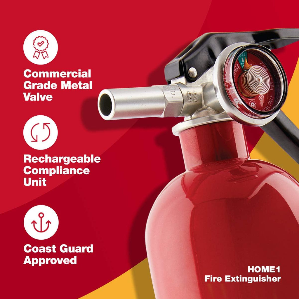 Battery Operated Smoke and Carbon Monoxide Detector 1-Pack with Home Fire Extinguisher K41754