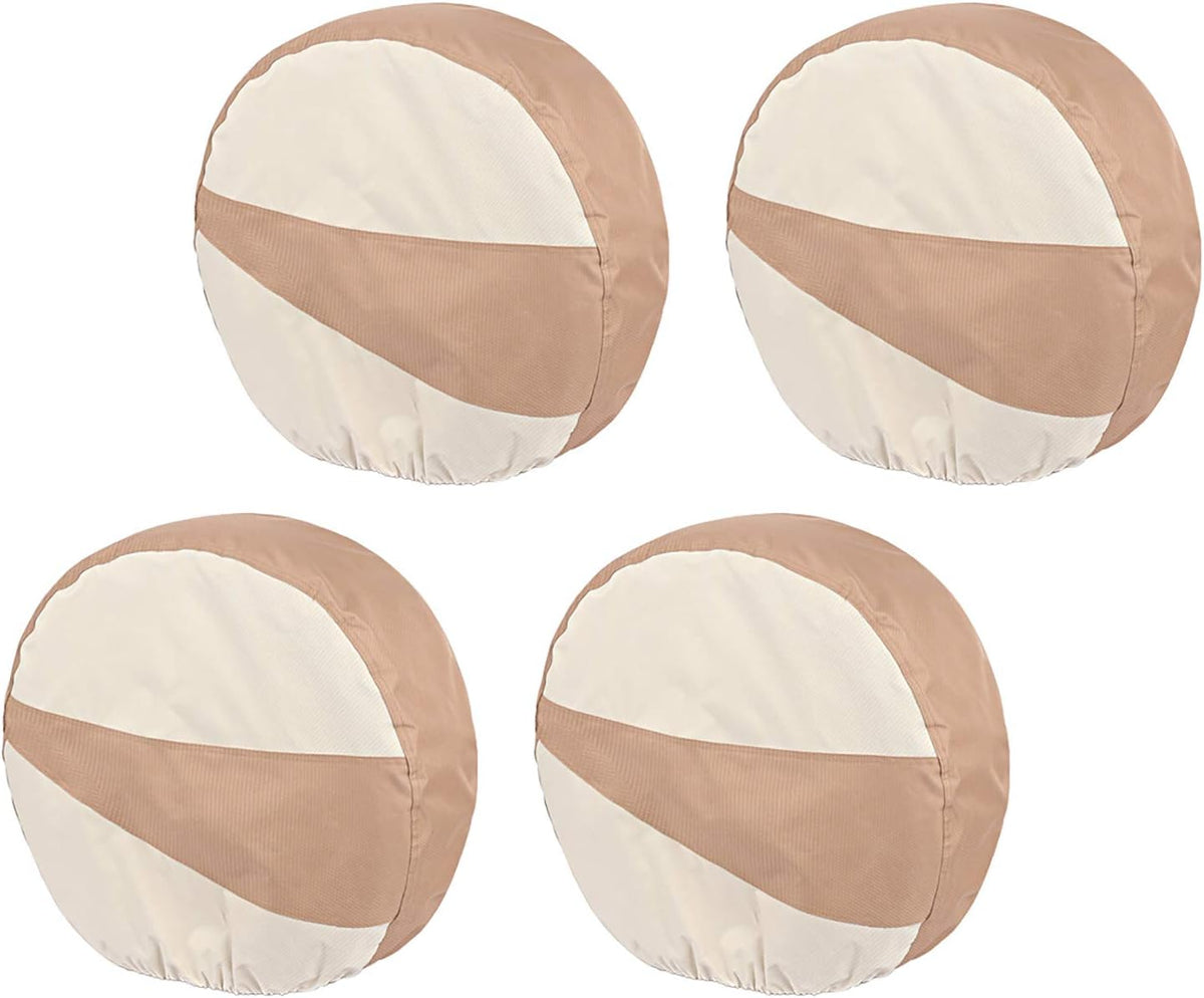 White Tire Covers 4 Pack for Truck SUV Trailer Camper RV F151