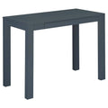Gray Wood Writing Desk with Drawers D5216