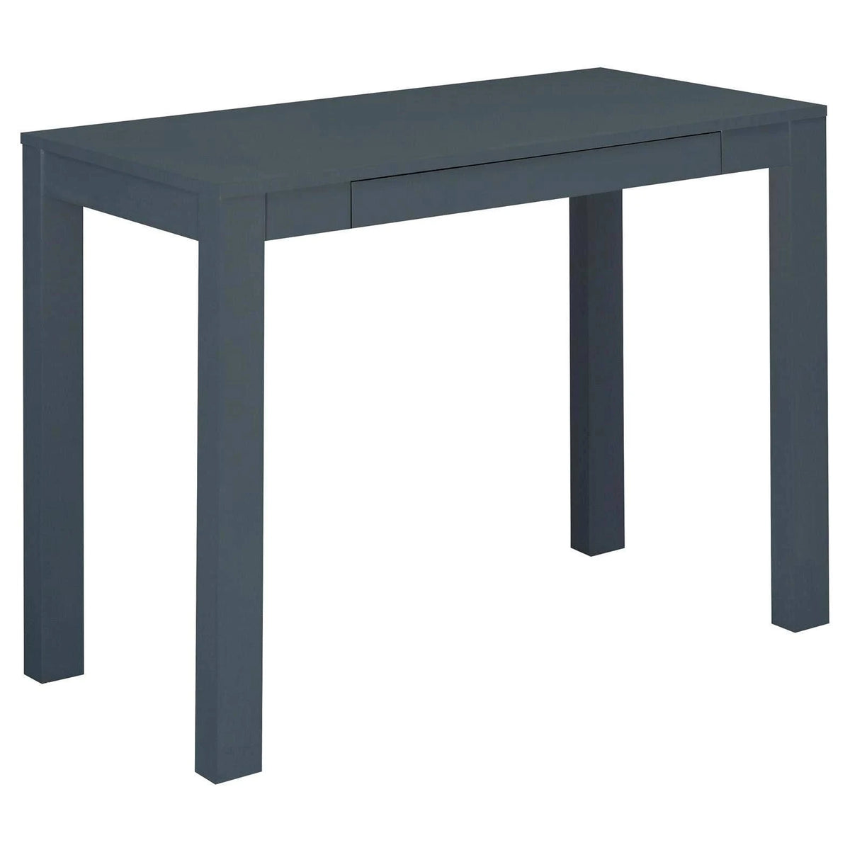 Gray Wood Writing Desk with Drawers D5216