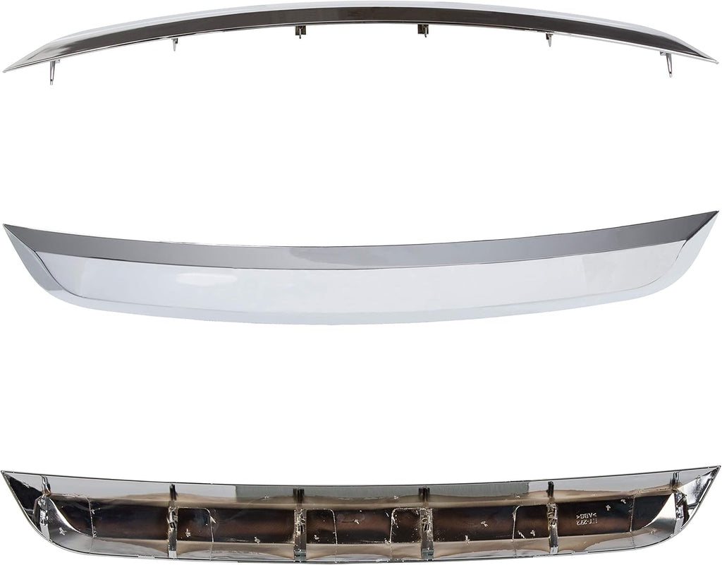 Chrome Front Lower Grille Grill Trim Molding for Ford Fusion 2010-2012, Pack of 2 S51800