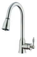 Single Handle Pull-Down Kitchen Faucet Stainless Steel S5044