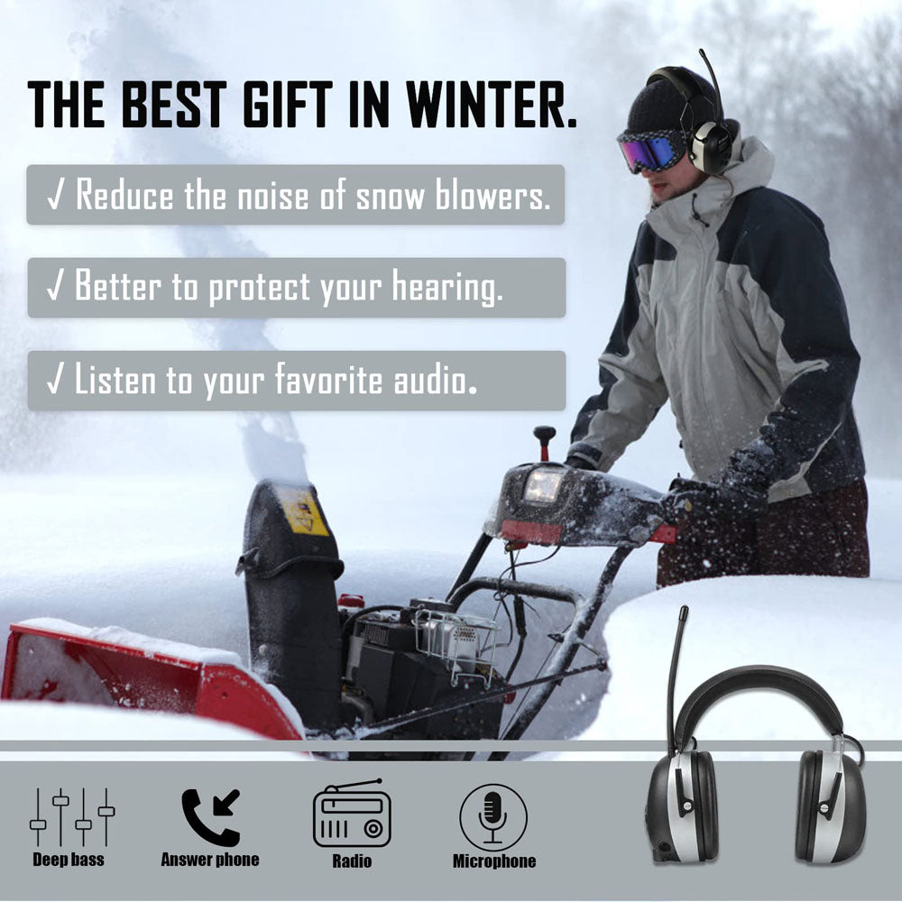 AM/FM Radio Headphone with Digital Display, Noise Reduction Earmuffs L834