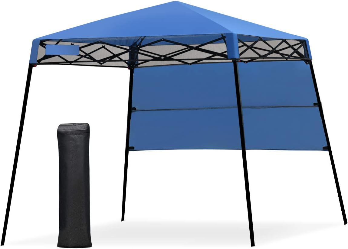 Pop-up Canopy Tent with Carry Bag & 4 Stakes W94764