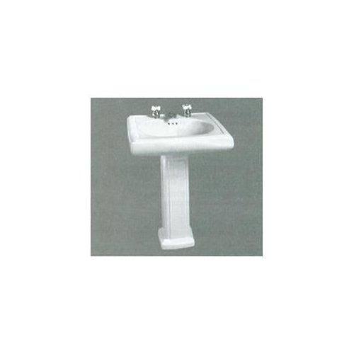 White 8 inch Pedestal Lavatory S22292
