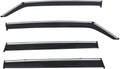Chrome Trim Polycarbonate Window Visor Rain Guard O250
