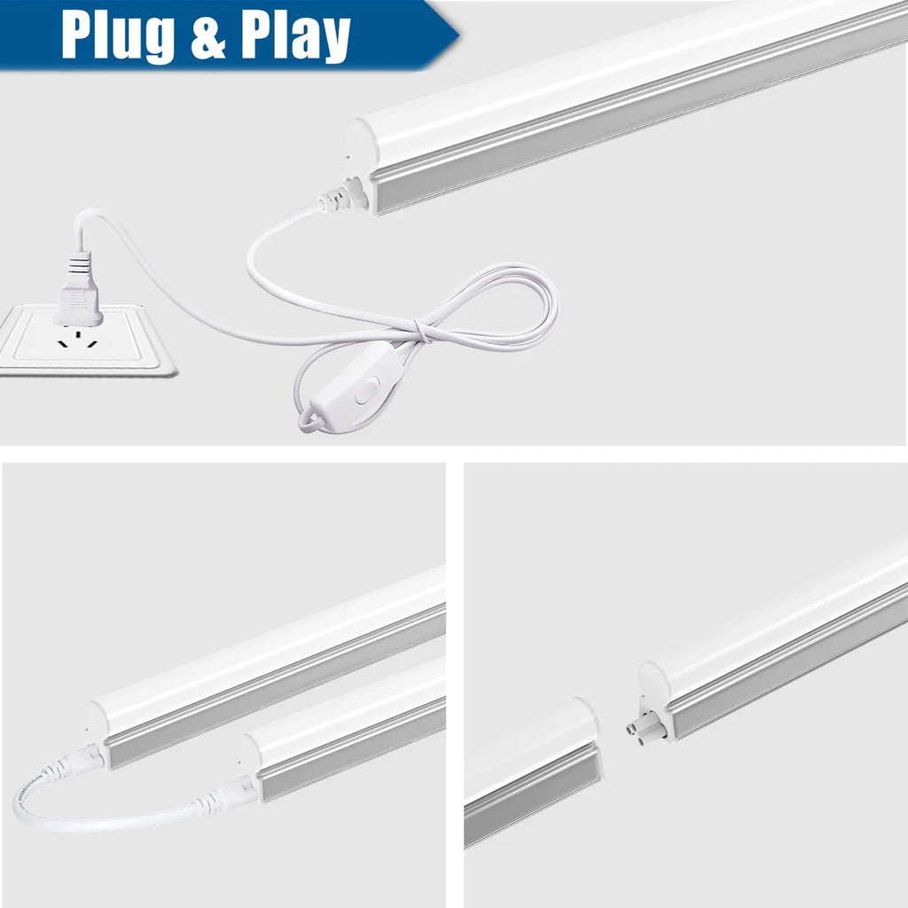 6-Pack Linkable LED Shop Light Fixture A702
