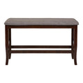 Oak Fabric Counter Height Dining Bench J393