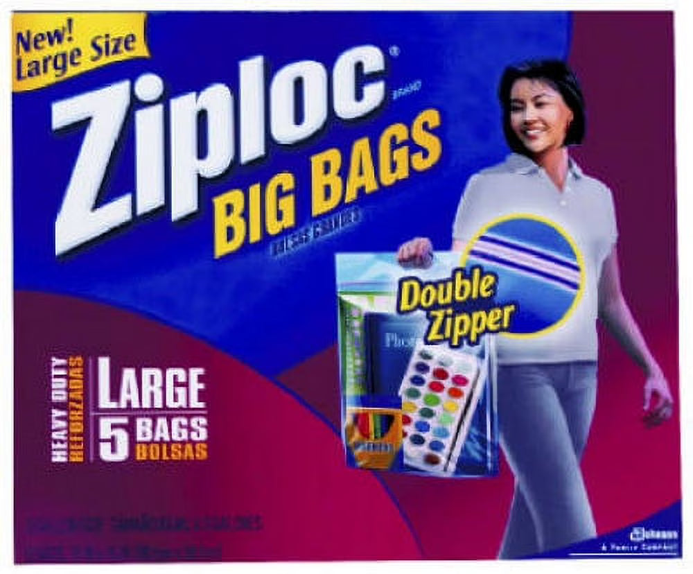 Extra Heavy Duty Big Bags, Large, 5-Pack I865