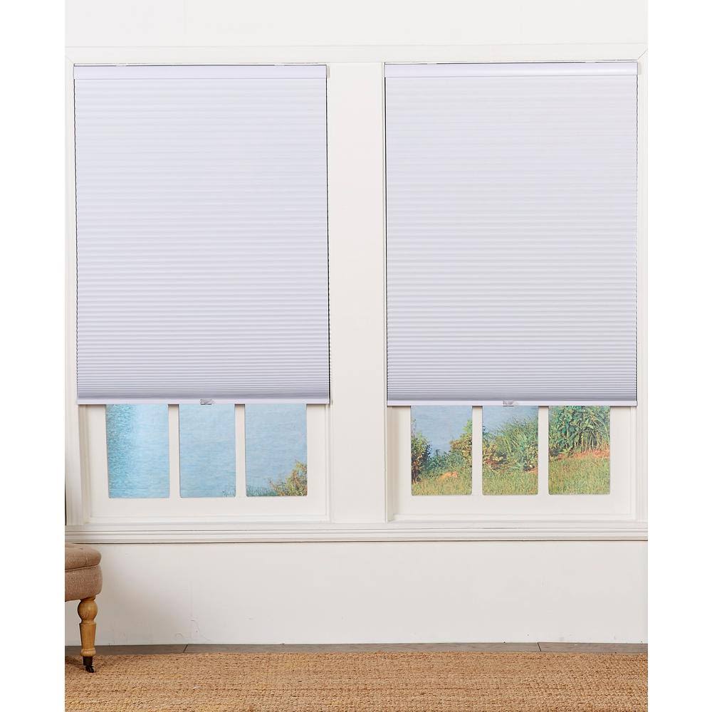 White Cordless Blackout Cellular Shade - 34.5 in. W x 84 in. L K86915