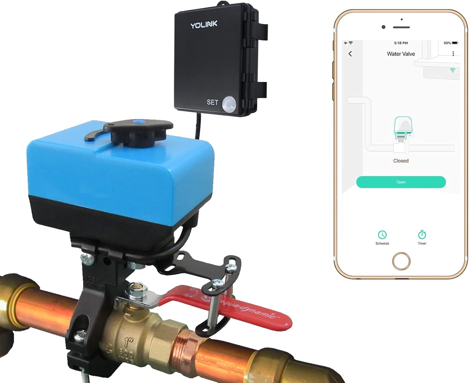 Smart Wireless Water Valve Controller with Hub Required M564201