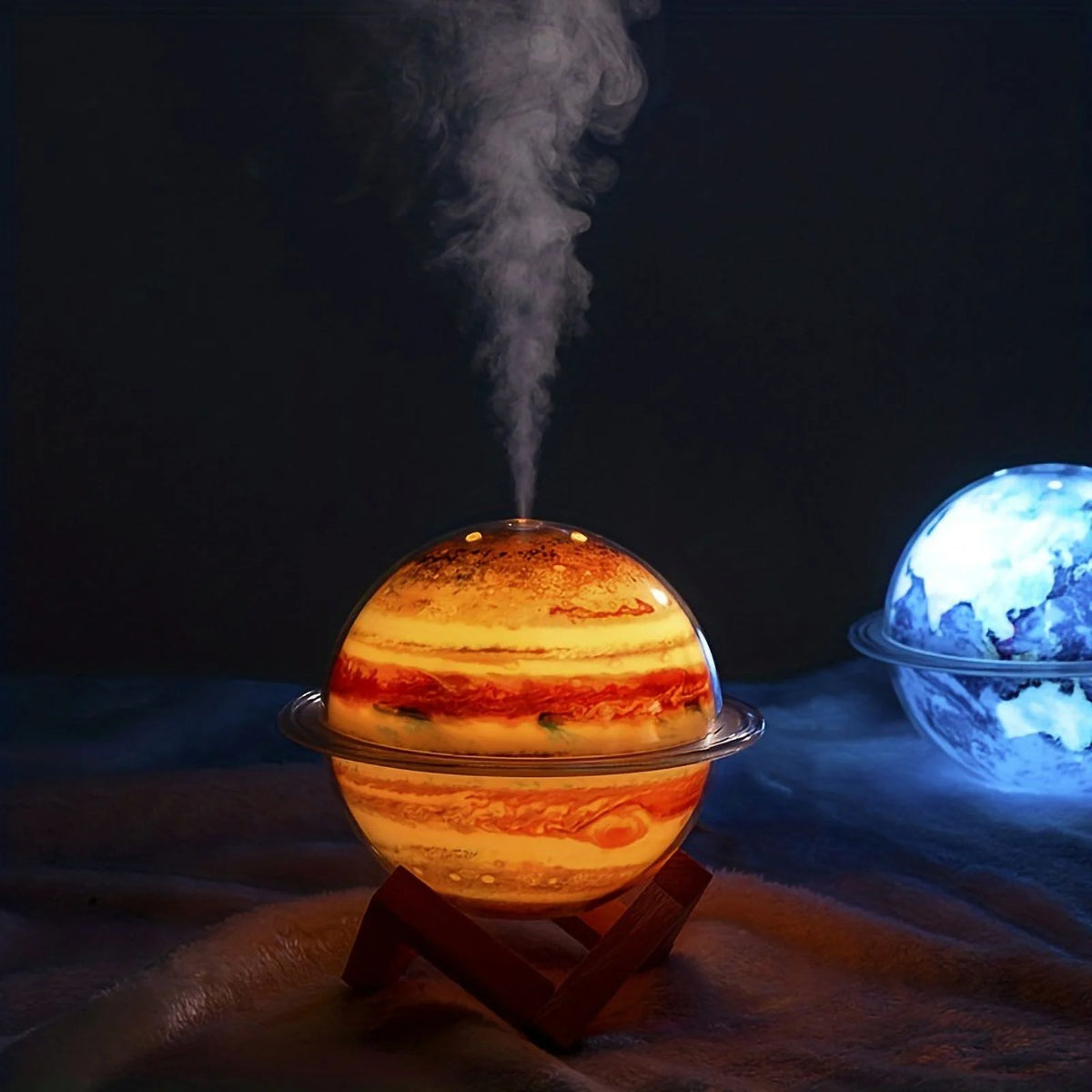 Galaxy Humidifier With Colorful Lights USB Humidifier Large Spray Night Light Q19443