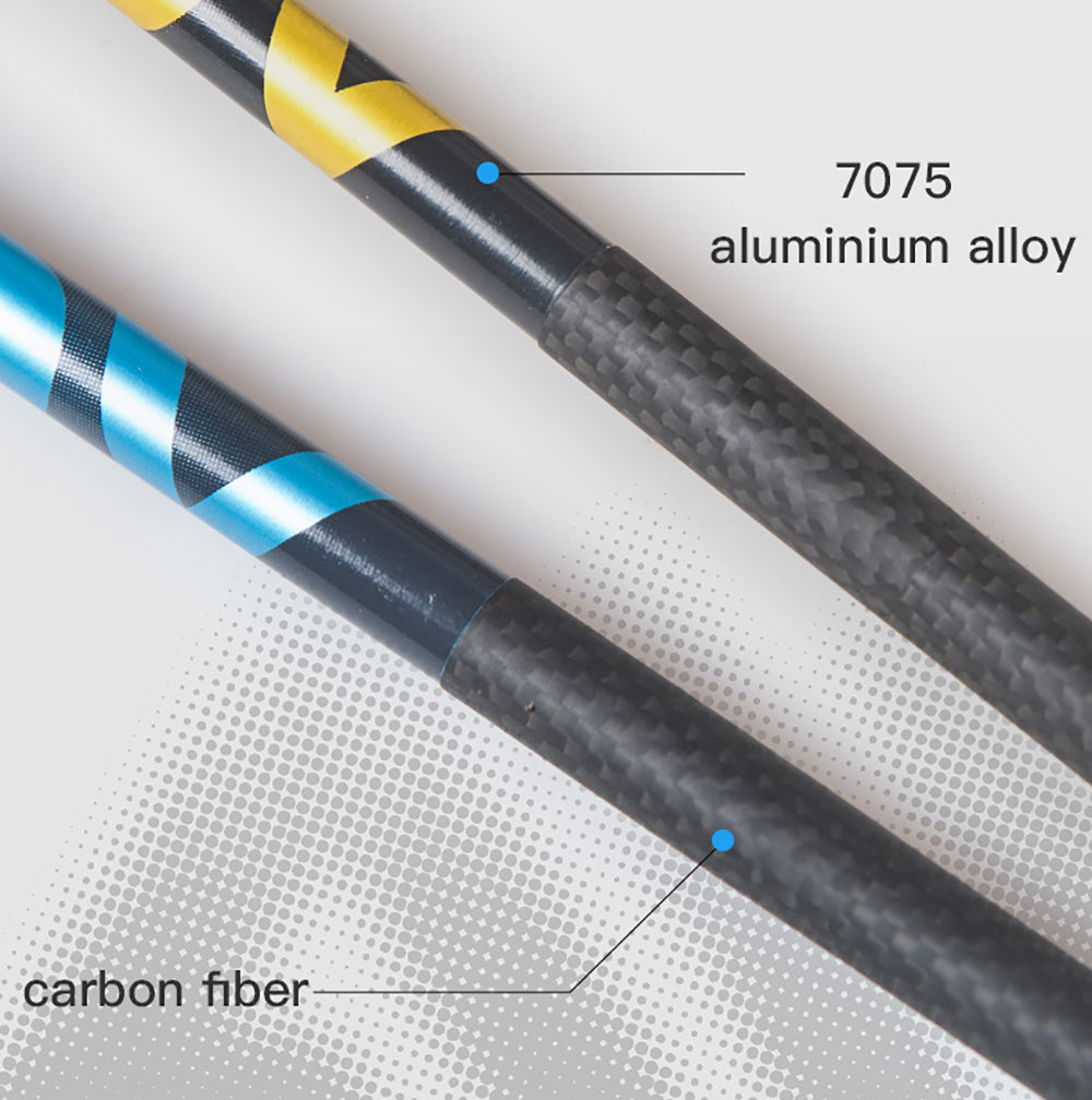 Ultralight Fiber Hiking Poles with Anti-Shock and Quick Lock System A549