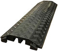 Black Rubber 2 Channel Cable Protector 40” Long Pack of 2 U15319