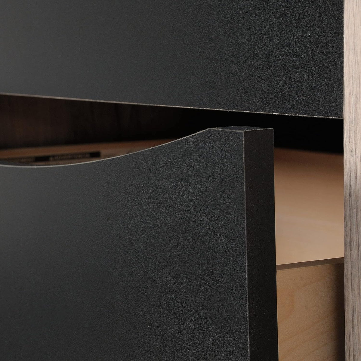 TV & Media Credenza with Drawers, Split Oak Finish U223