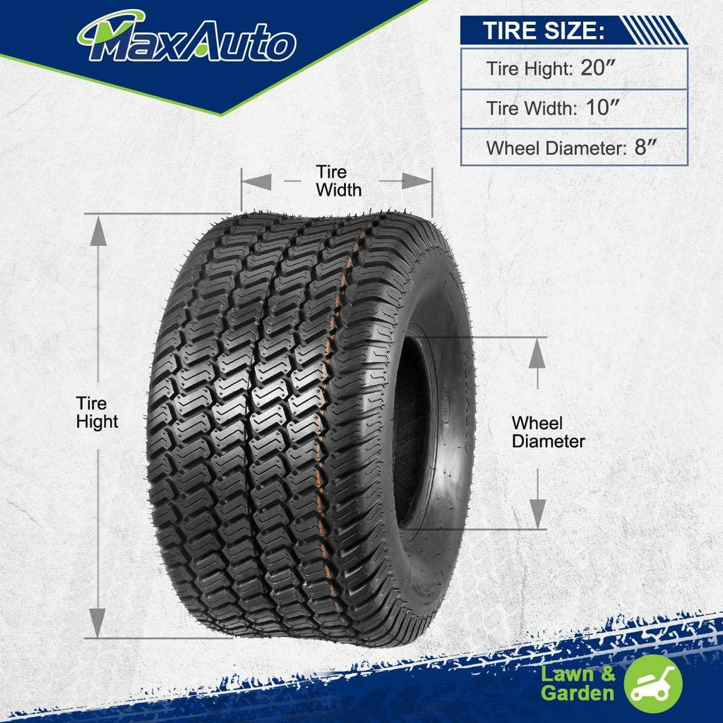 2 Pcs 20x10-8 Turf Tires U78044