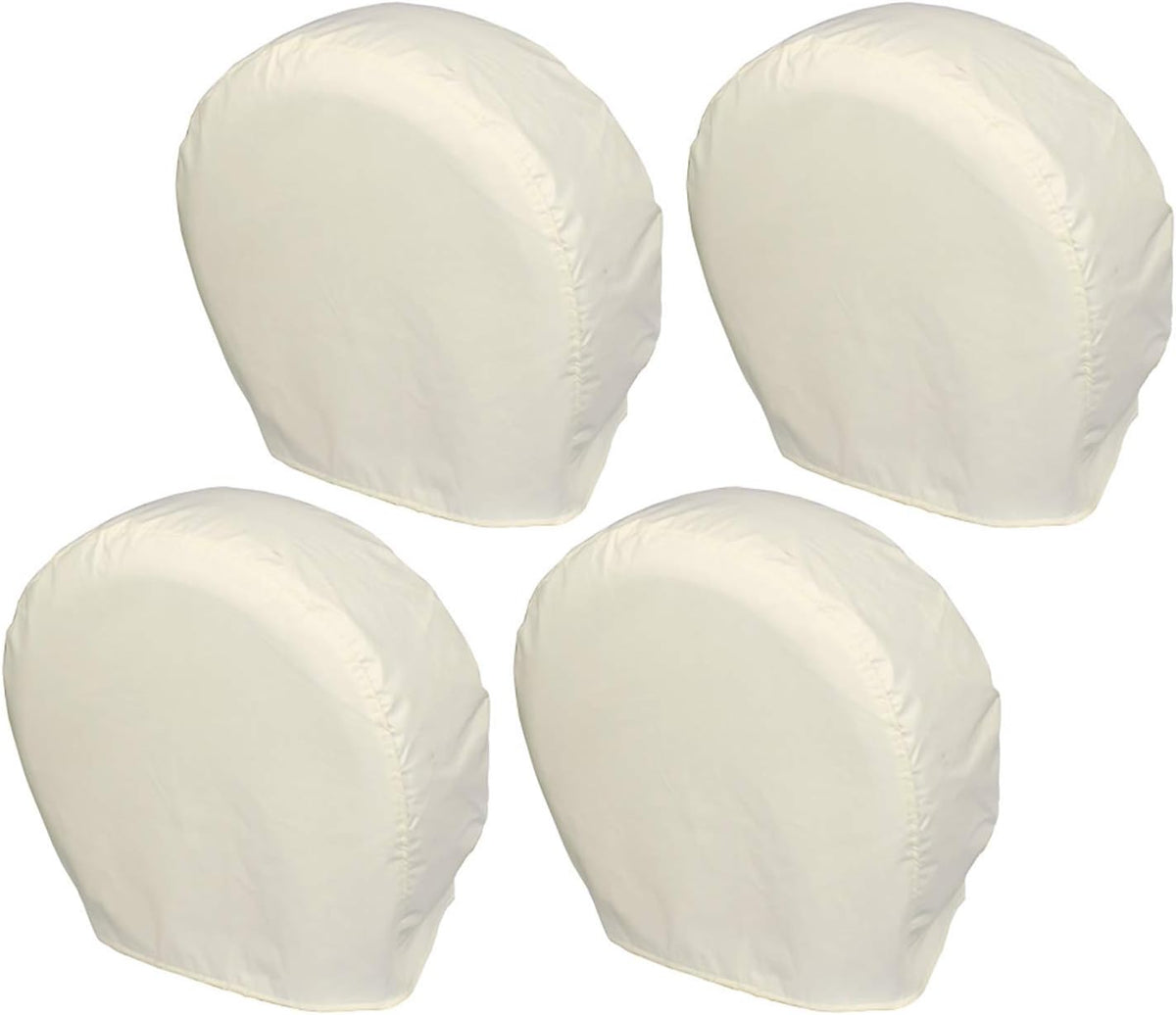 White Tire Covers 4 Pack for Truck SUV Trailer Camper RV F151